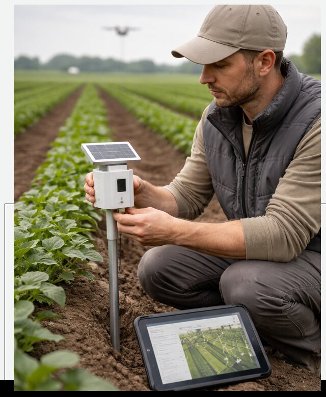 IoT мониторинг сельскохозяйственных полей и контроля в Чистополе