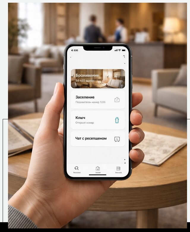 Мобильное приложение для гостей отеля в Чистополе, управление сервисом